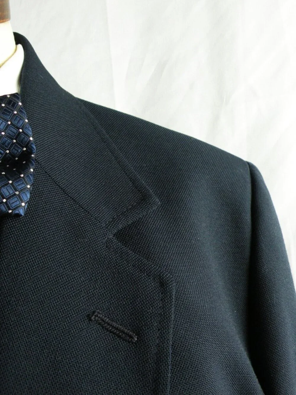 Vintage ARNIE Blazer Sport Coat 42R Navy Masters Jacket Wool Blend Gold Buttons